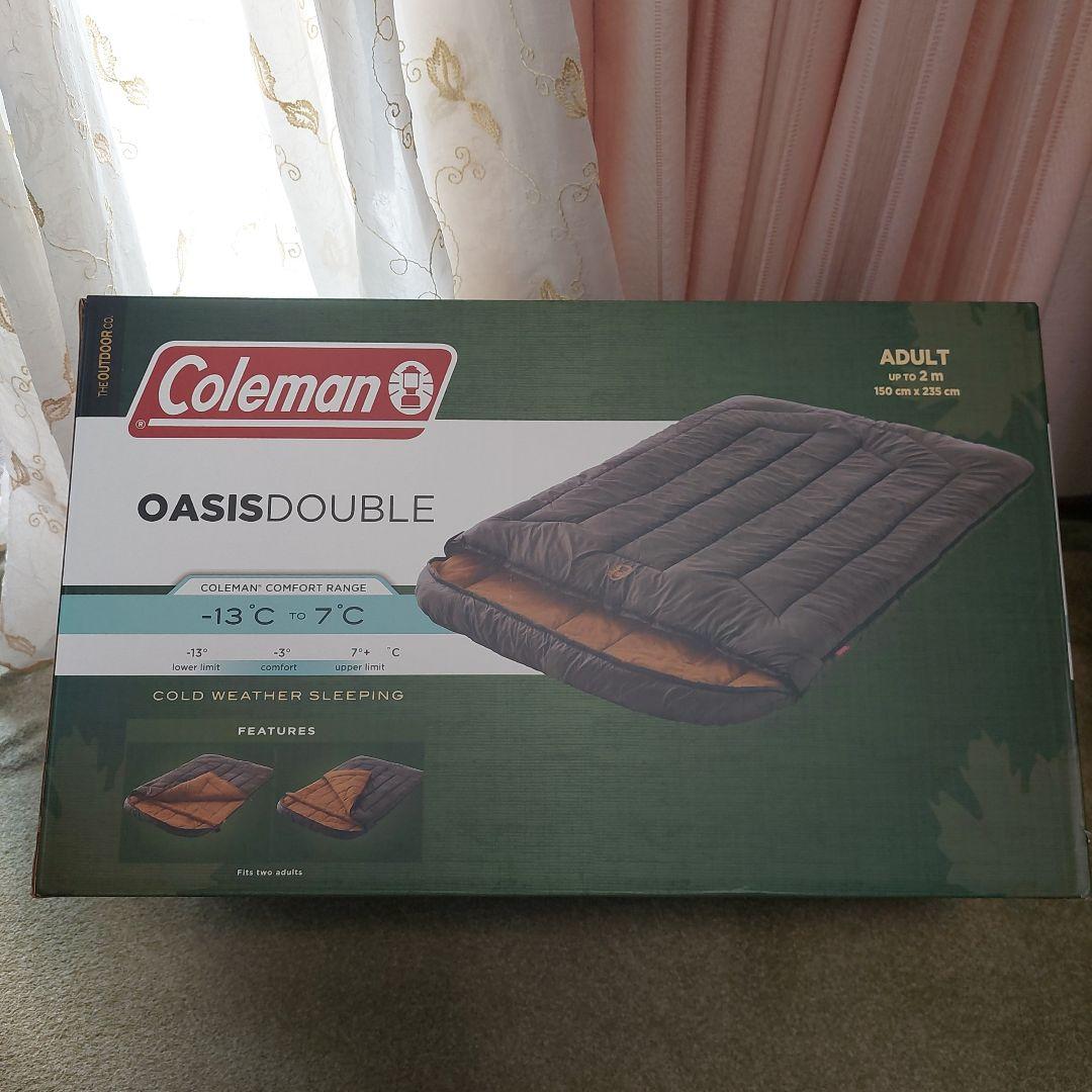 コールマン オアシスダブル 寝袋 Coleman（コールマン） 寝袋 ダブル オアシス ブラウン 2人用 シュラフ
