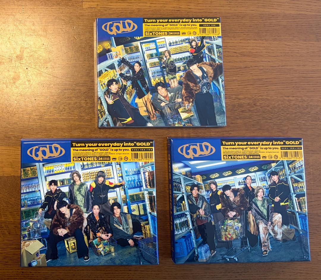 サ様専用】SixTONES GOLD アルバム3形態セット - メルカリ