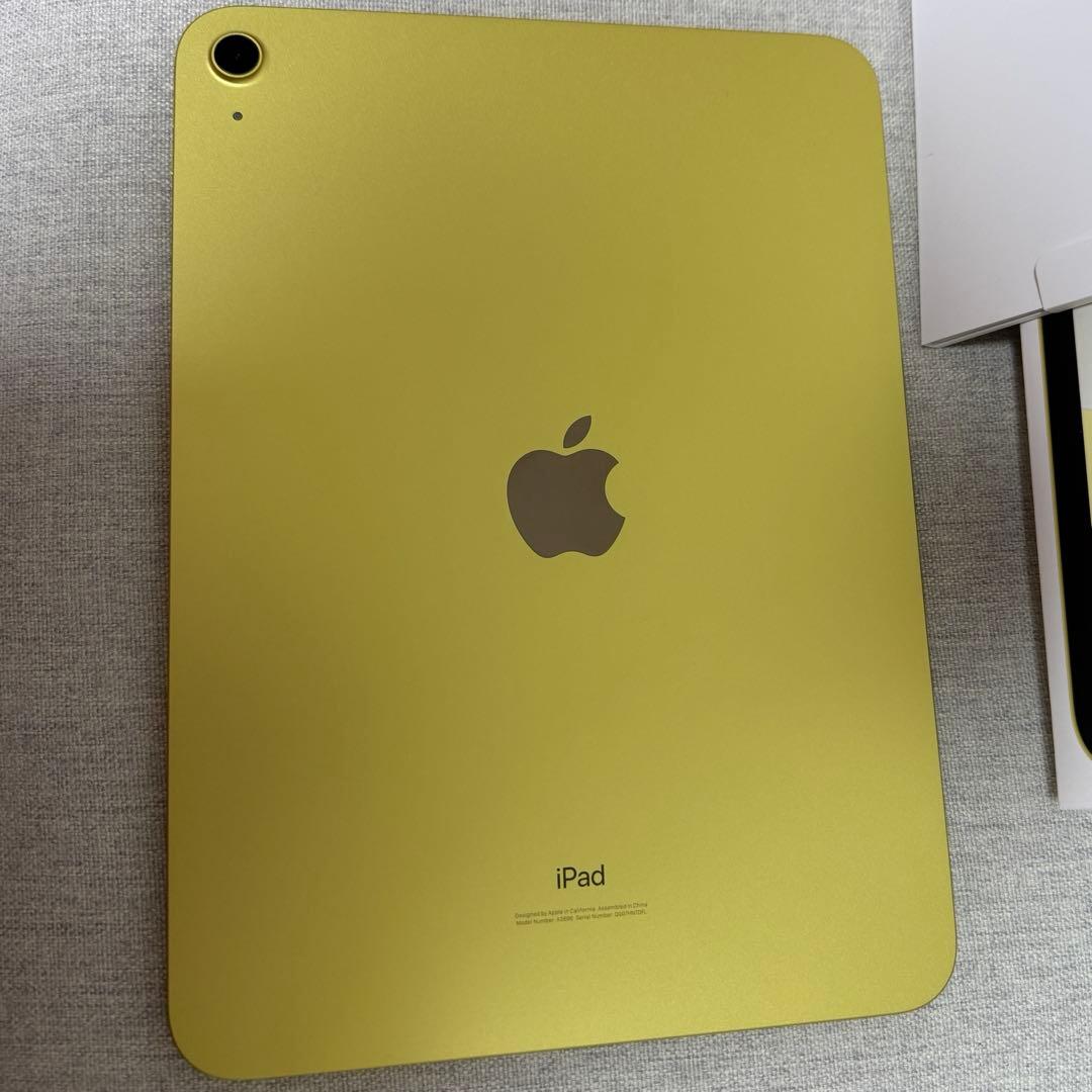 Apple iPad 第10世代 256GB 10.9インチ イエロー 美品 - メルカリ