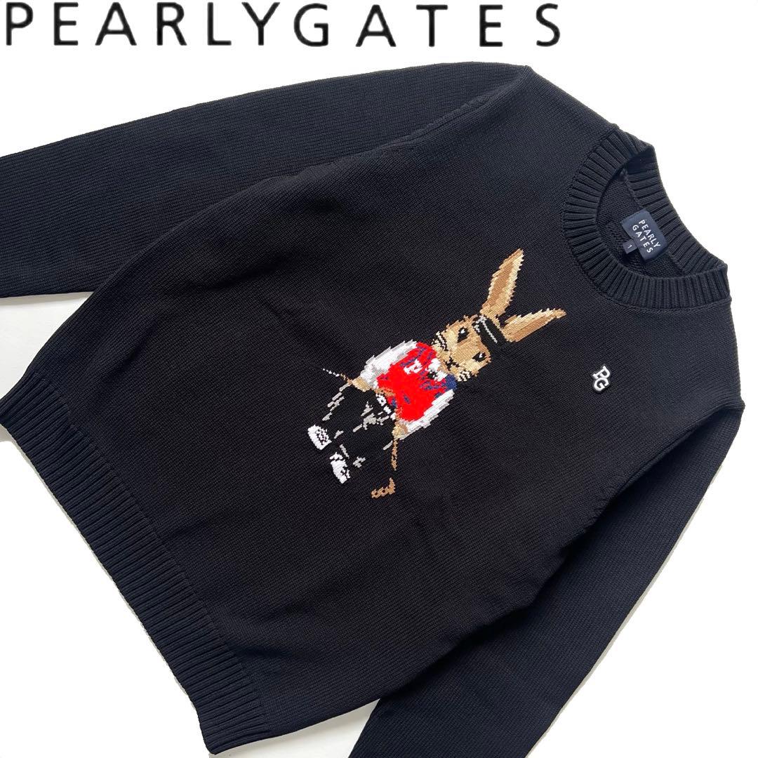 Pearly Gates パーリーゲイツ ラビット うさぎ ニット セーター 黒