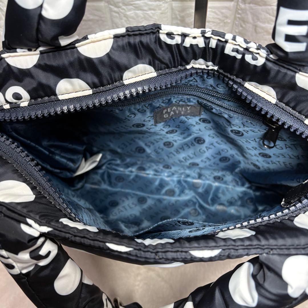 極美品】 PEARLY GATES ドット柄 カートバッグ ラウンドバッグ - メルカリ