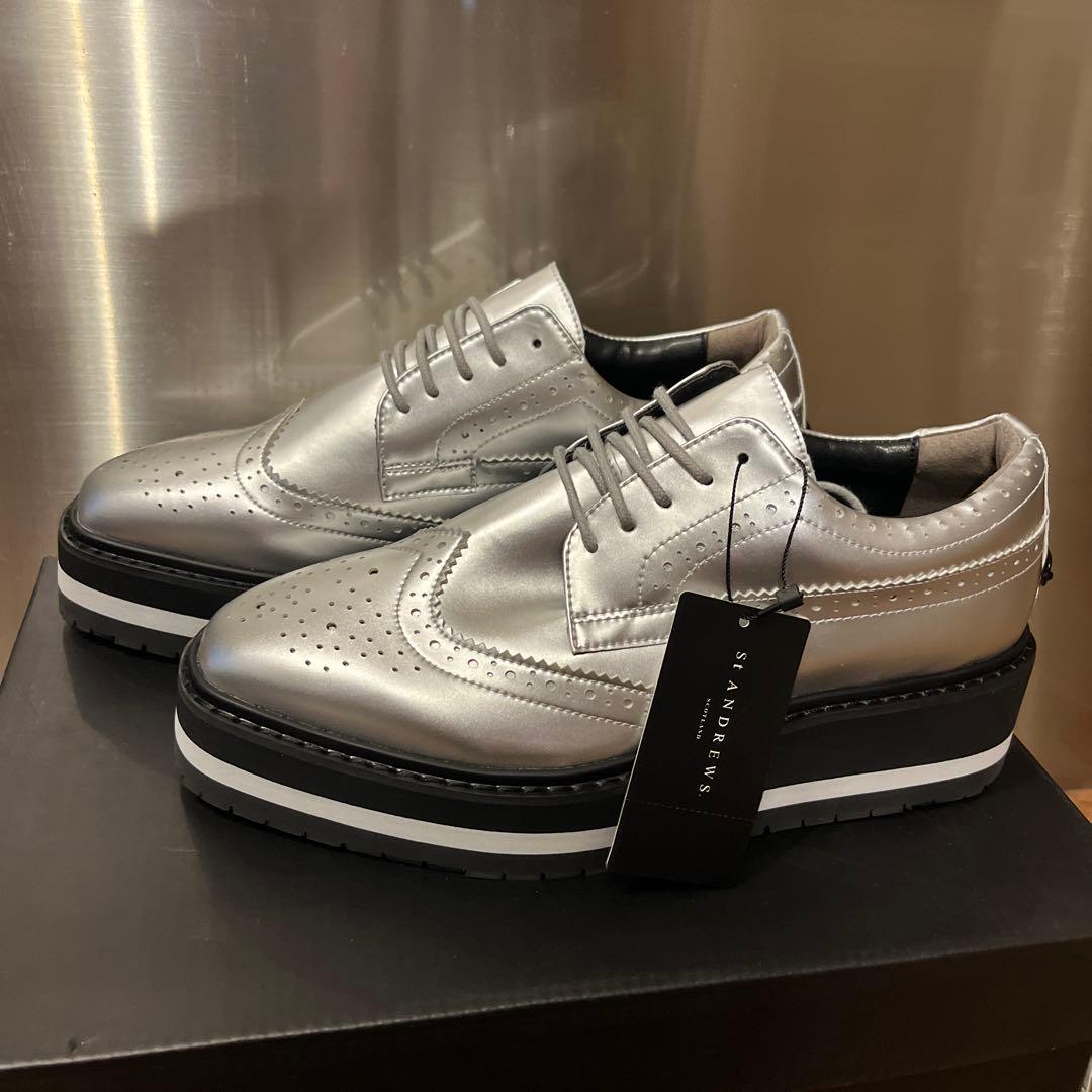 新品未使用ゴルフセントアンドリュース厚底オックスフォードシューズ