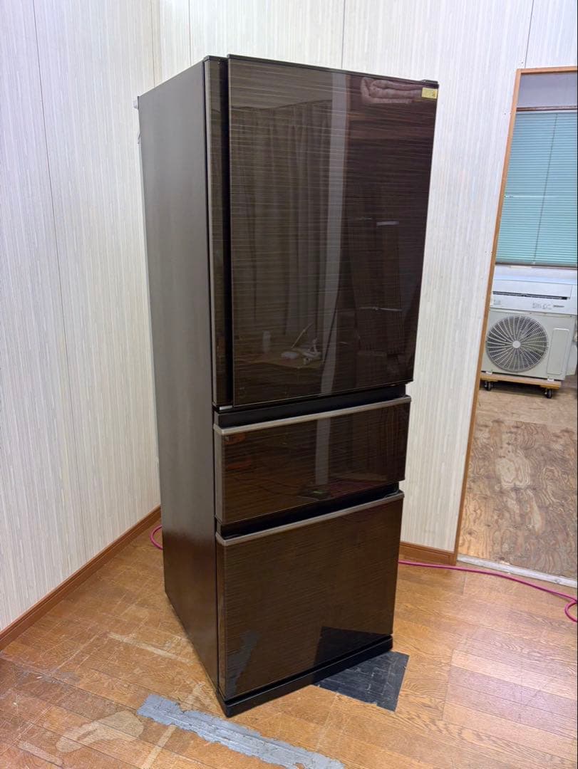 #86 3ドア MITSUBISHI 2021 330L MR-CX33G-BR 三菱電機】MR-CX33G-BR 冷蔵庫 （330L・右開き） 3ドア CXシリーズ