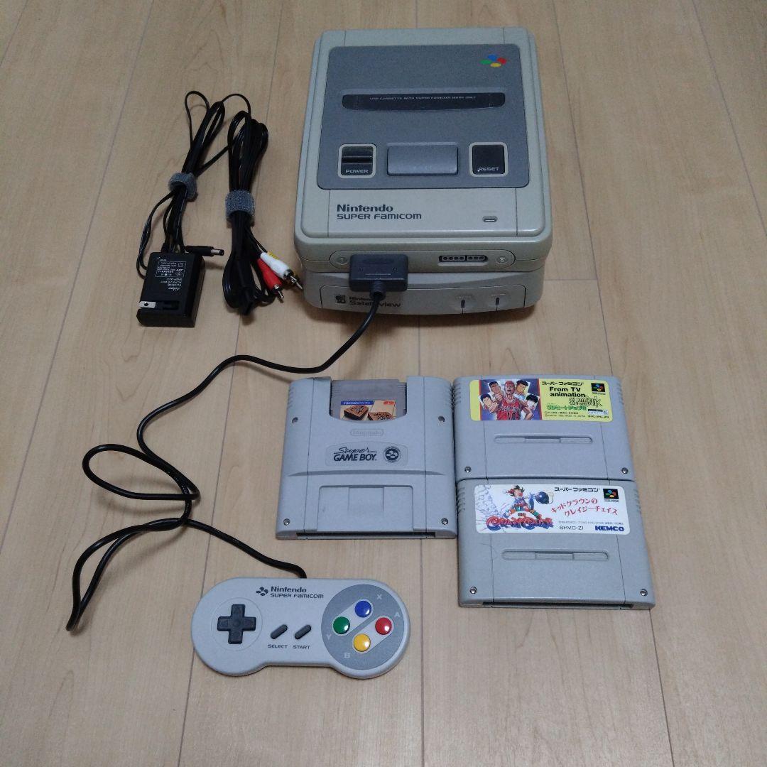 スーパーファミコン本体＋サテラビュー＋ カセット - メルカリ