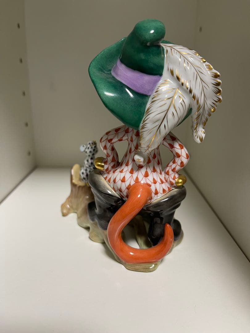 HEREND ヘレンド ハンガリー フィギュリン 【長靴を履いた猫】 - メルカリ