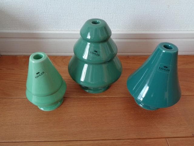 ケーラー KAHLER アヴェント キャンドルホルダー3個セット グリーン