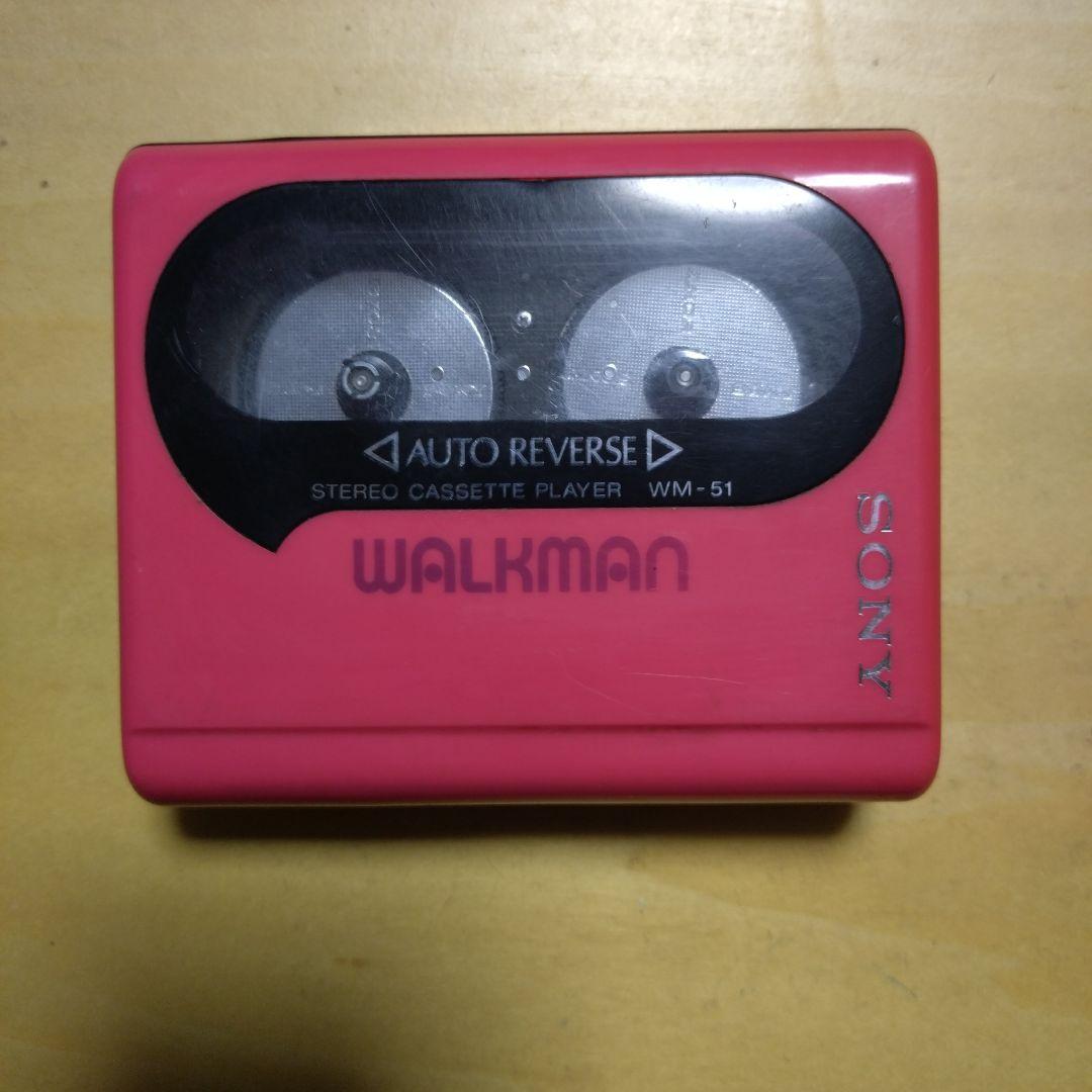 SONY WM-51 ピンク カセットプレーヤー ジャンク - メルカリ