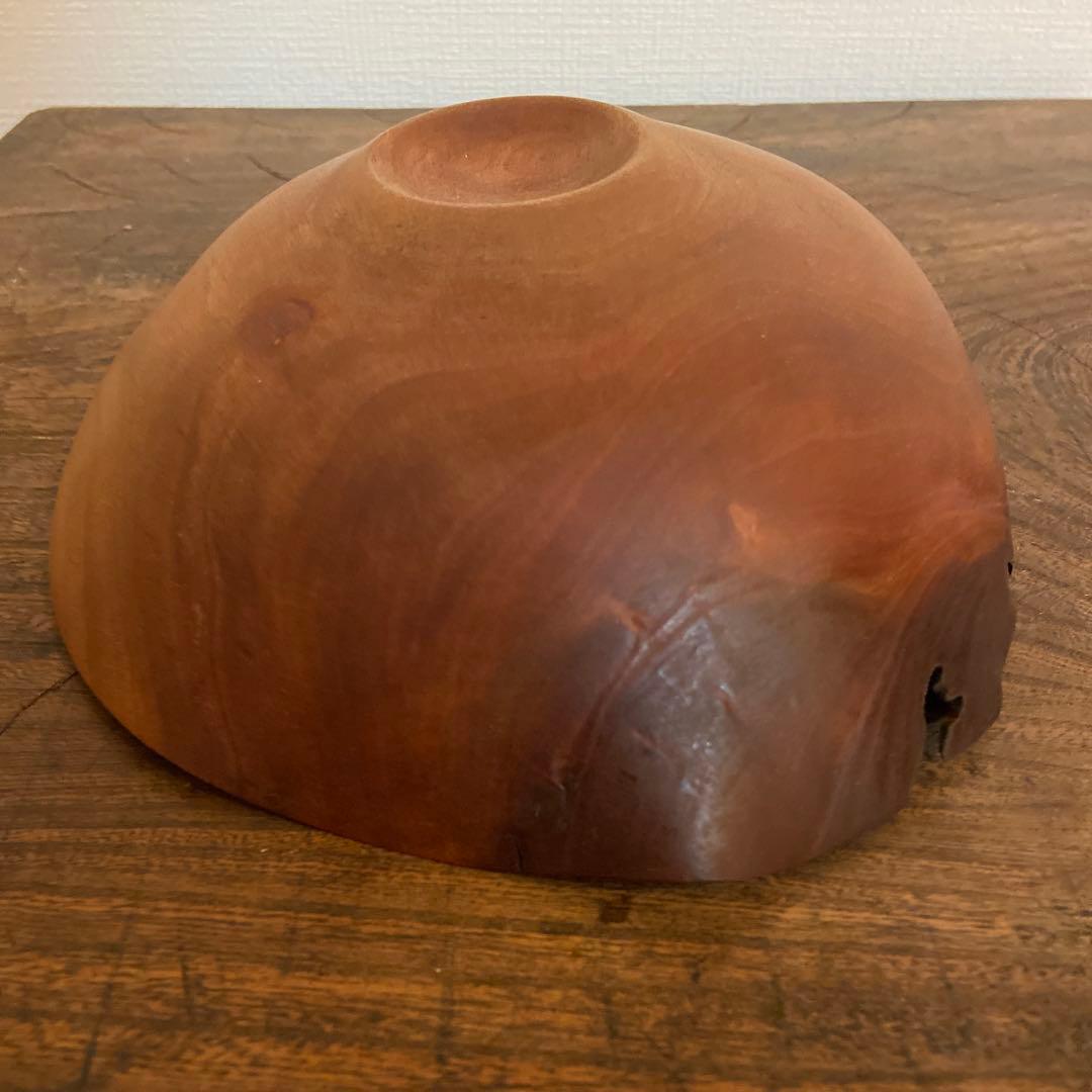 雨晴 個展購入｜木工作家 藤本健 アカギ ウッドボウル｜一点物・希少作