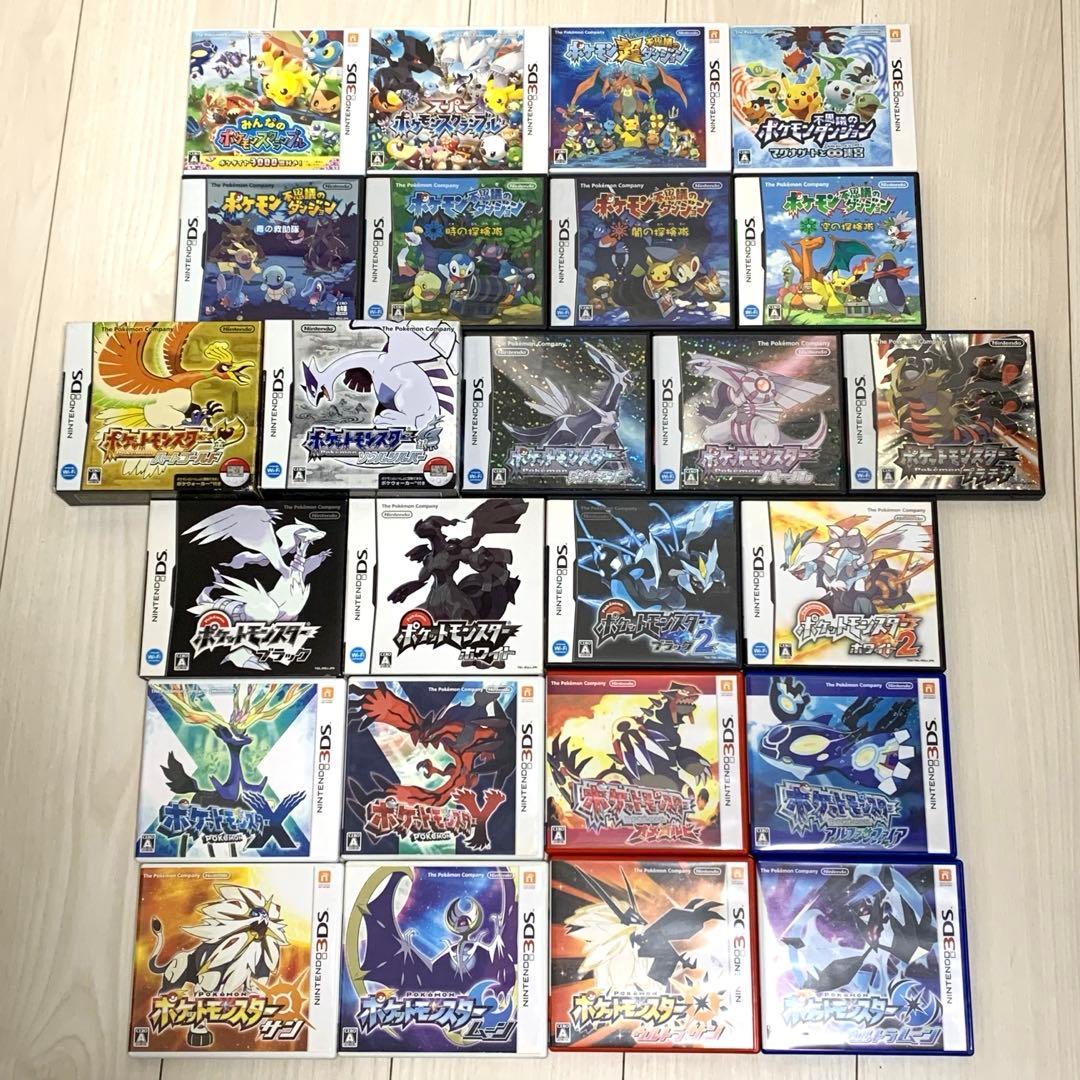 DS 3DSソフト ポケットモンスター ソフト ナンバリング 25本 - メルカリ