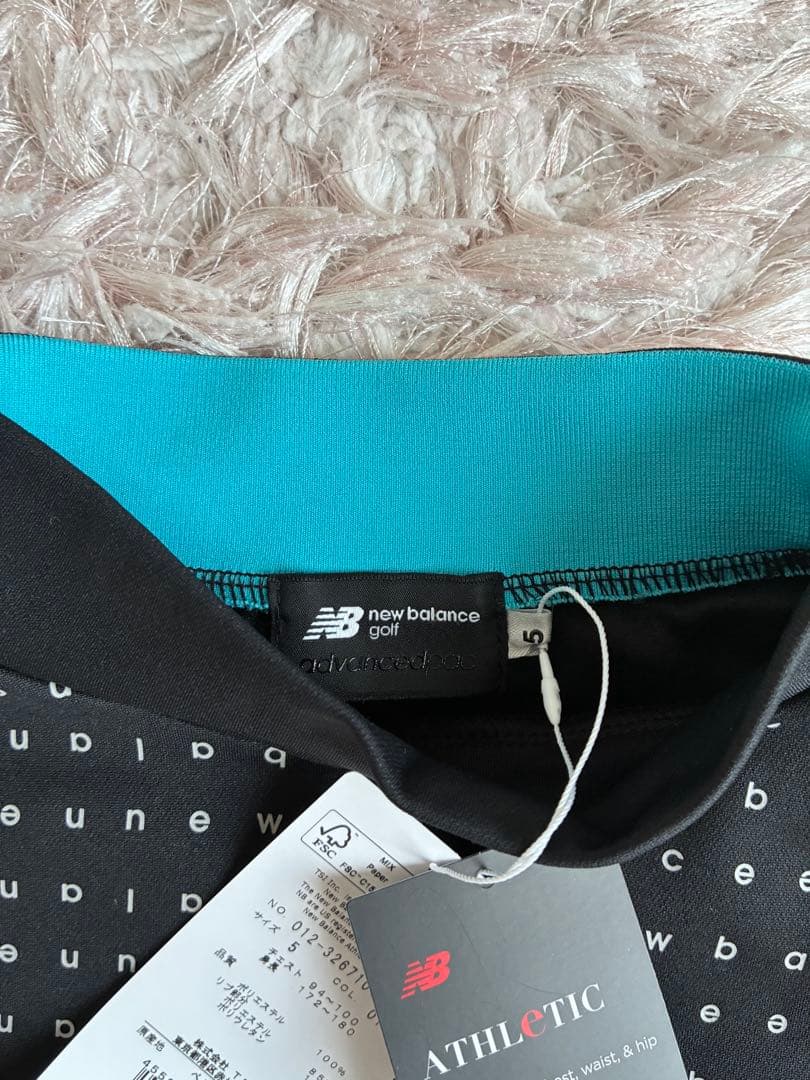 New Balance ゴルフ ソリッド×ドットロゴ モックネック直営店限定L