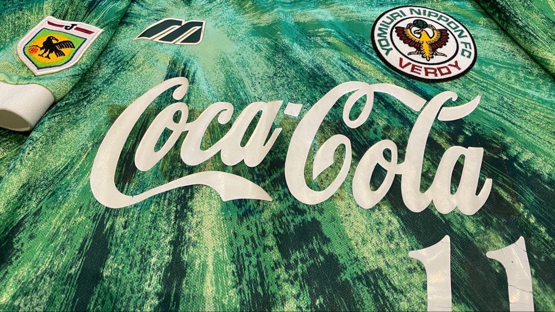 希少】Jリーグ初期 東京ヴェルディカズ 11 コカ・コーラ 優勝バッジ付