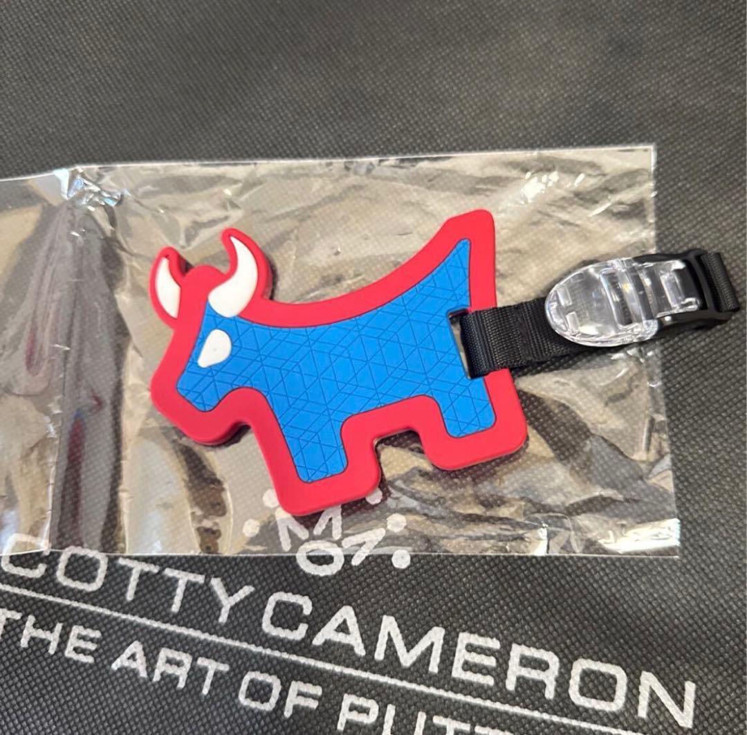 スコッティキャメロン◇スコッティドッグ 青/赤 パターカバー リーシュ