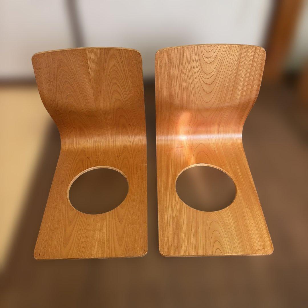 2個セット】Tendo 天童木工 木製 座椅子 曲がり木 - メルカリ