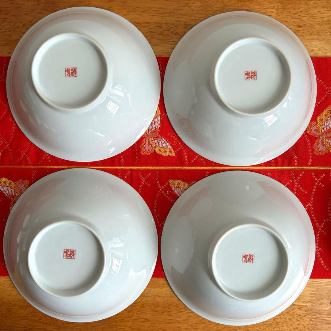 未使用品】ナルミ 鳴海 中華皿セット 鳳凰 レンゲ付ラーメン鉢・八角皿