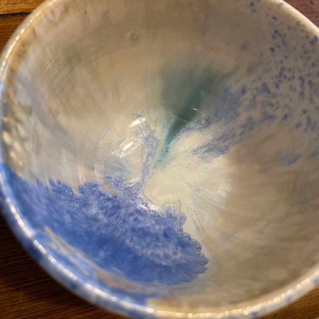 新品 神尾奈々さん 美しすぎるペアカップ&プレート4点セット 陶芸作家