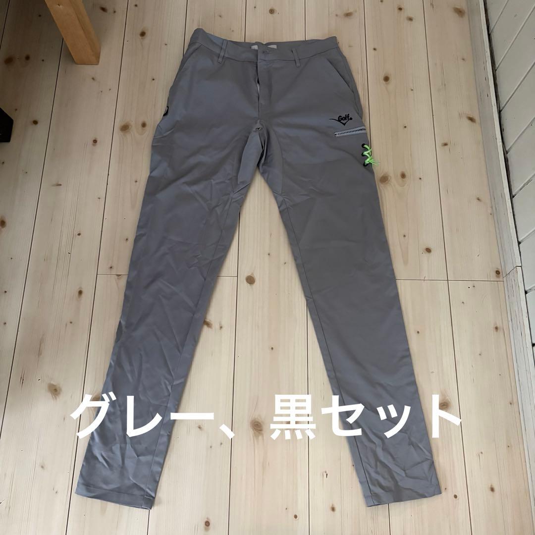 Russeluno ラッセルノ ゴルフパンツ Russeluno（ラッセルノ） パンツ ネイビー×白 ルチャマスク 表微起毛