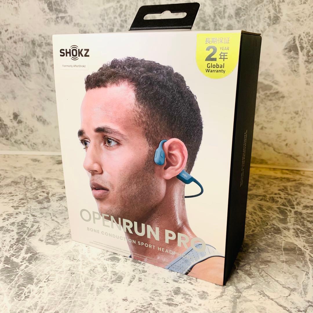 Shokz OPENRUN PRO 骨伝導イヤホン SKZ-EP-000009 骨伝導イヤホン OpenRun Pro ブルー SKZ-EP-000009 [骨伝導型