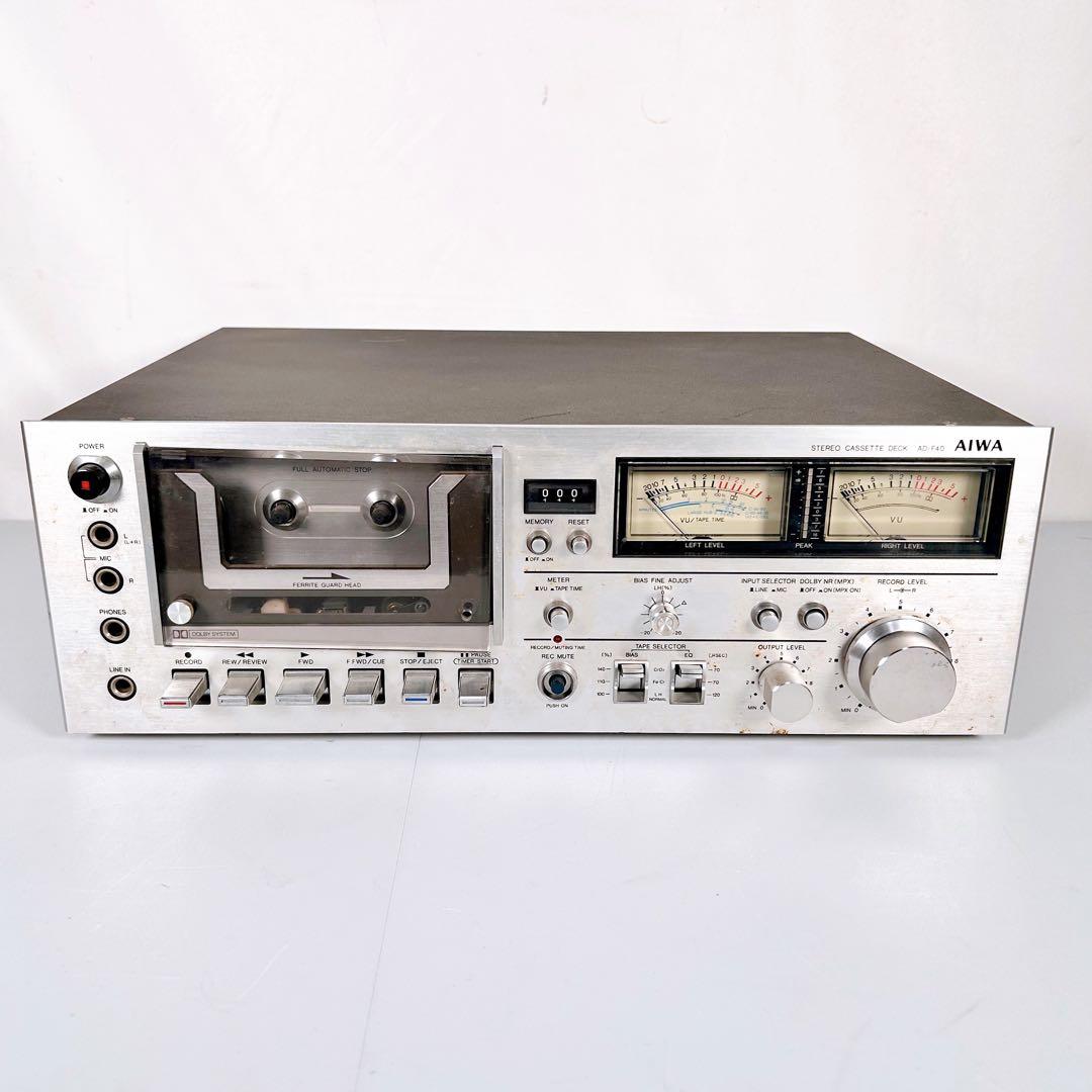 AIWA アイワ ステレオカセットデッキ AD-F40 ジャンク - メルカリ