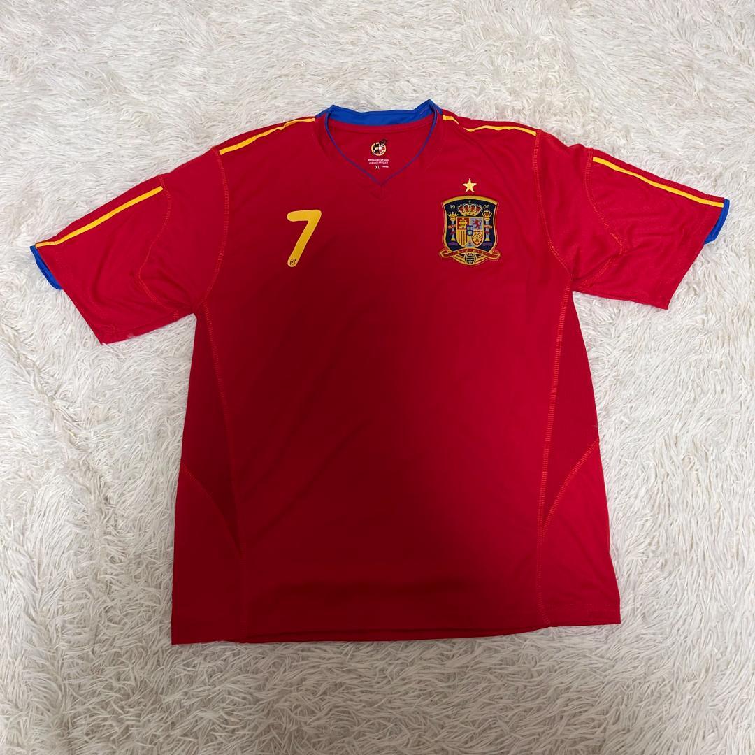 人気 ダビド・ビジャ スペイン代表 トレーニングシャツ サッカー 半袖