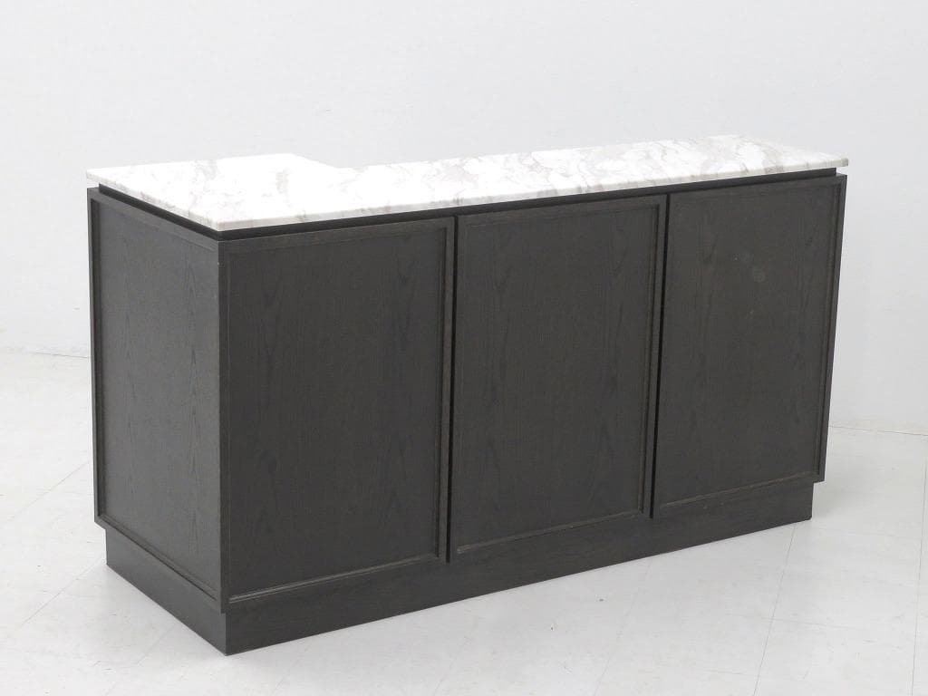 展示品 大理石 オーク材 受付カウンター キッチンカウンター キャビネット