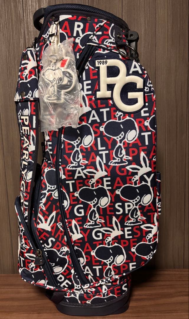 新品　PEARLY GATES スヌーピー　キャディバッグ PEARLY GATES（パーリーゲイツ） PEARLY GATES SNOOPY合皮キャディ