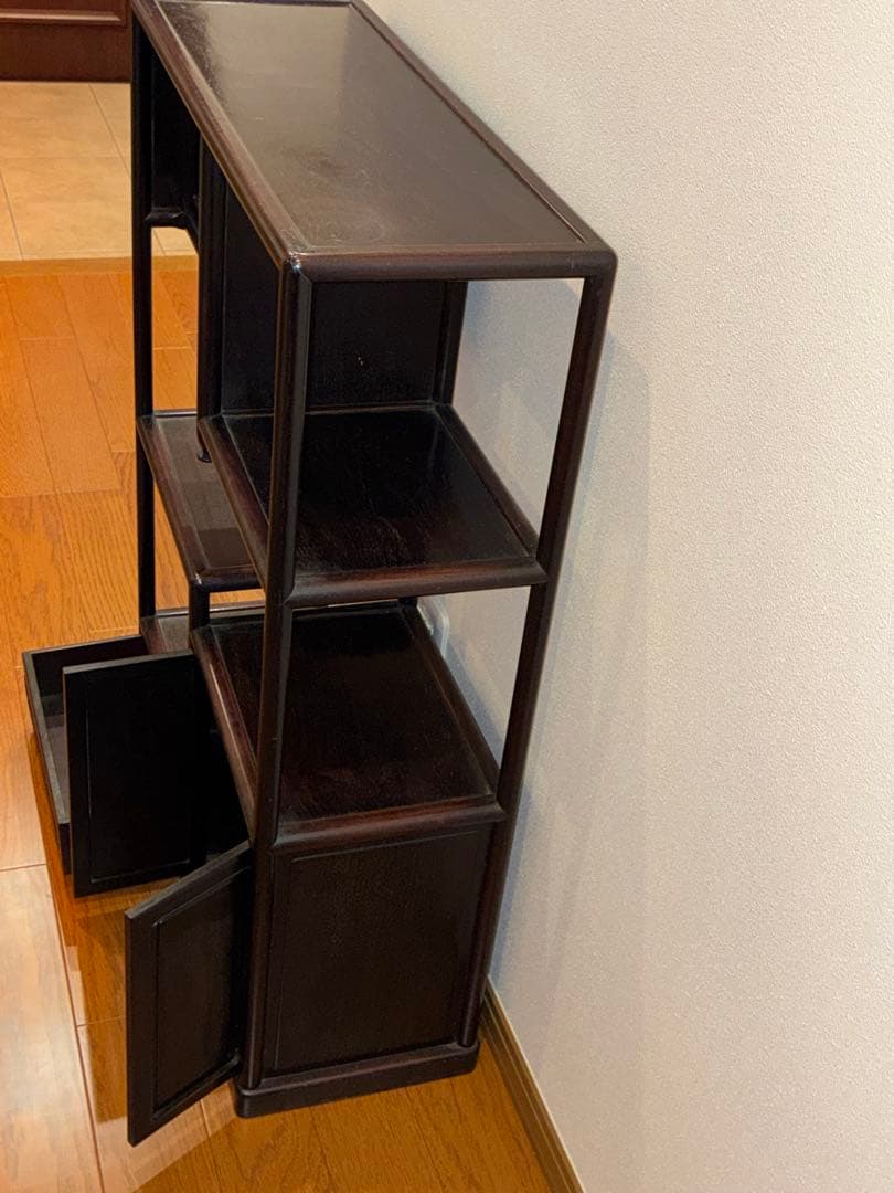 昭和レトロ 茶箪笥 化粧棚 違い棚 古家具 アンティーク家具 - メルカリ