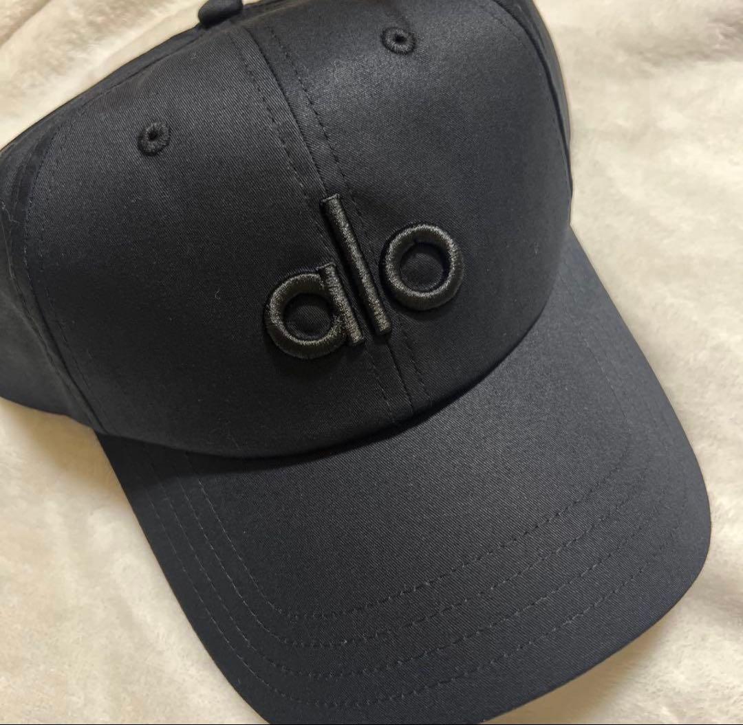 正規品】alo Yoga キャップ ブラック - メルカリ