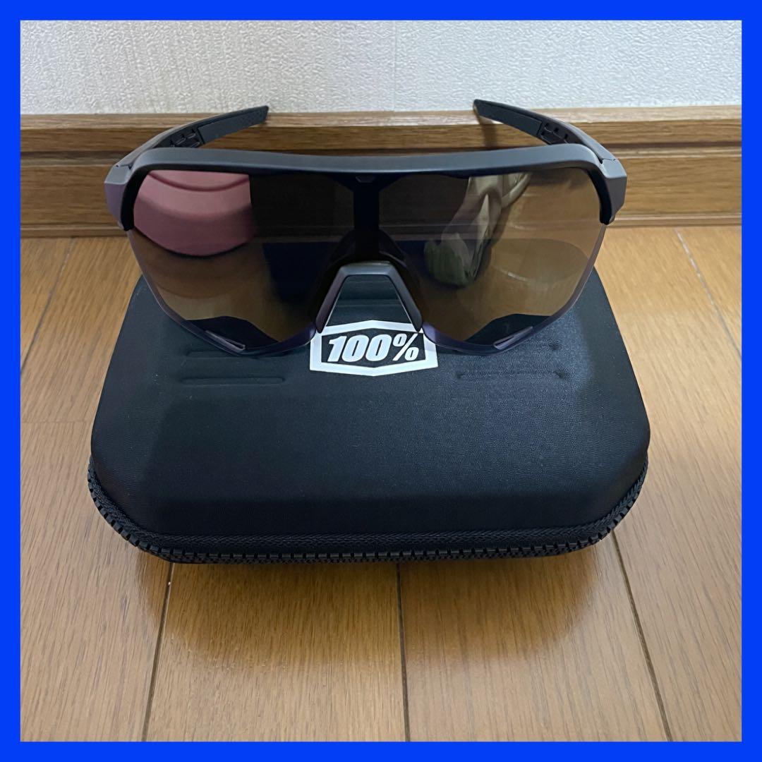 ワンハンドレッド サングラス S2 ブラック ゴールド 100% サングラス 100% ワンハンドレッド S2 Matte Black/Soft Gold Mirror Lens