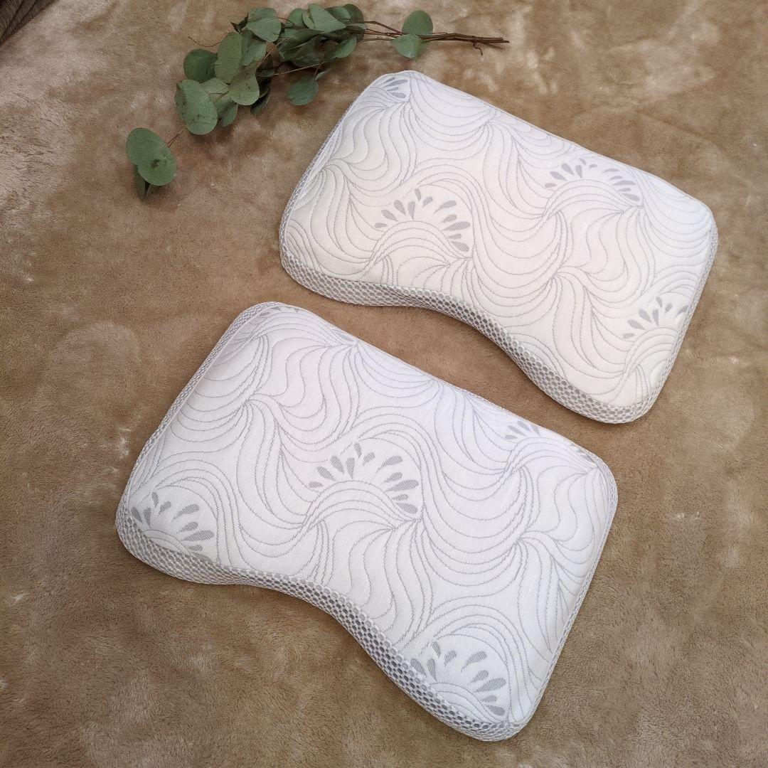 BREATHAIR ブレスエアー ハニカ厶ジェルマット枕 カバー付き 2個セット