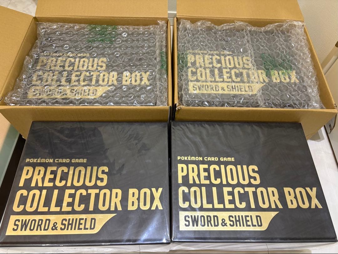 ポケモンカード PRECIOUS COLLECTOR BOX 4個セット ポケカ豪華セット「プレシャス コレクターボックス ソード&シールド