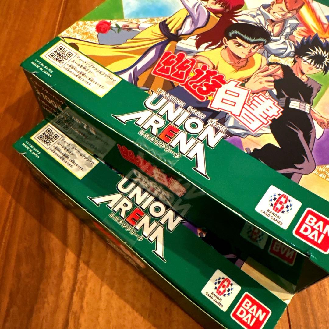 未開封 テープ付き】幽遊白書 ユニオンアリーナ ユニアリ 2Box まとめ