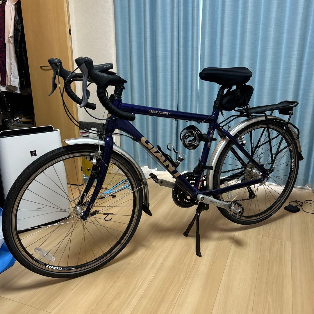 GIANT グレートジャーニー2017(ミッドナイトブルー) ＋備品 - メルカリ