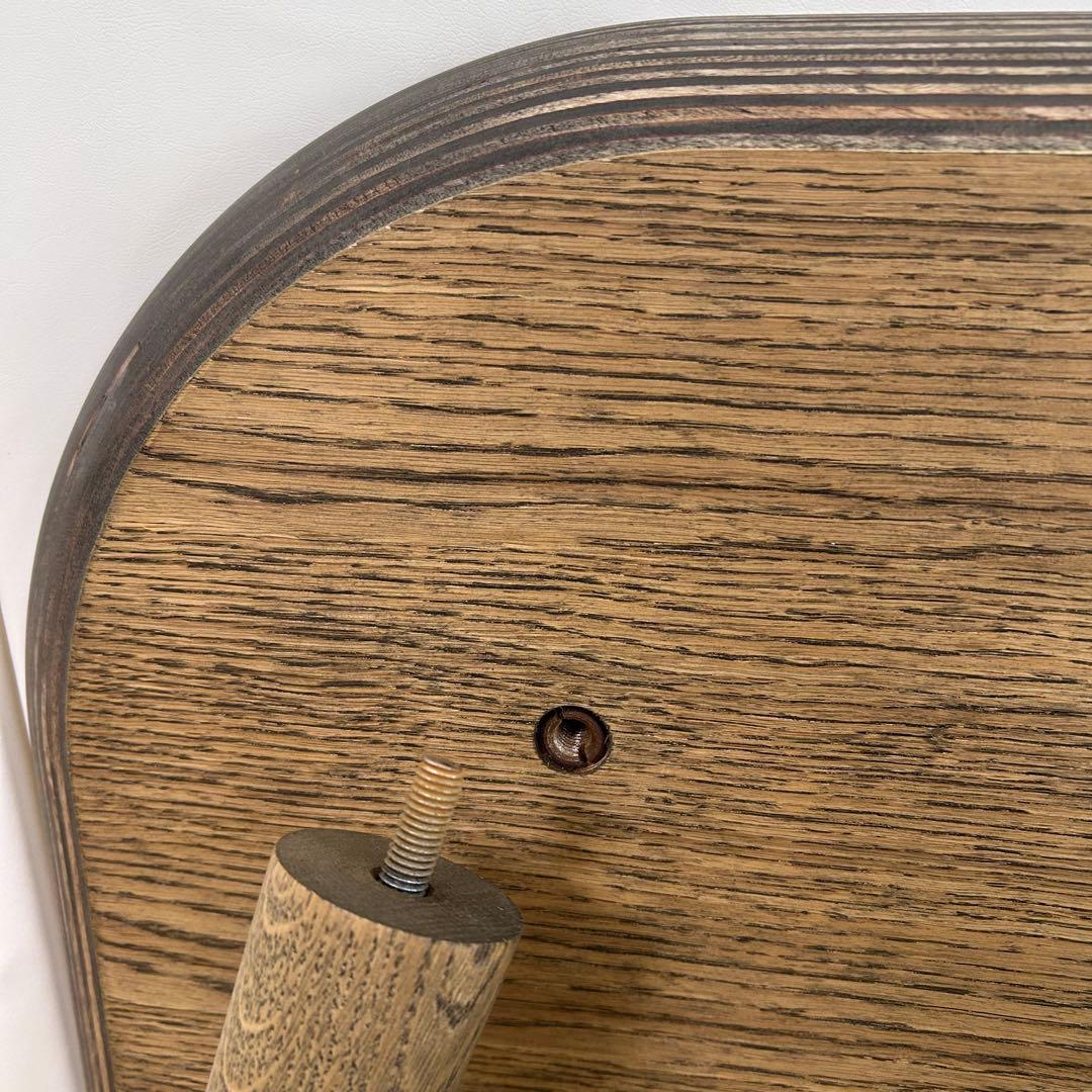 オーク無垢材 ローテーブル 天然木 ちゃぶ台 プライウッド 変形