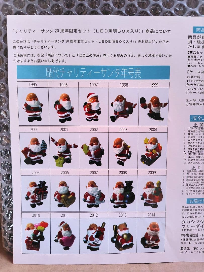 ゆ*様 高島屋チャリティーサンタ 限定20周年アニバーサリーセット
