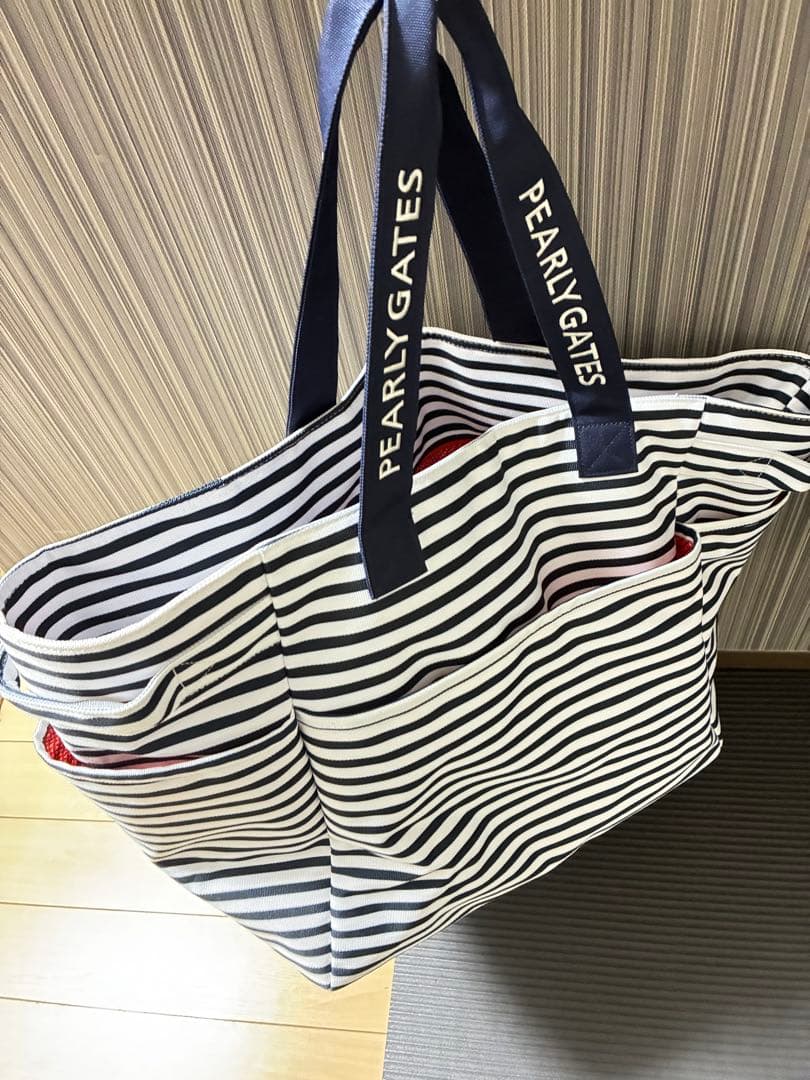 PEARLY GATES ストライプ トートバッグ - メルカリ