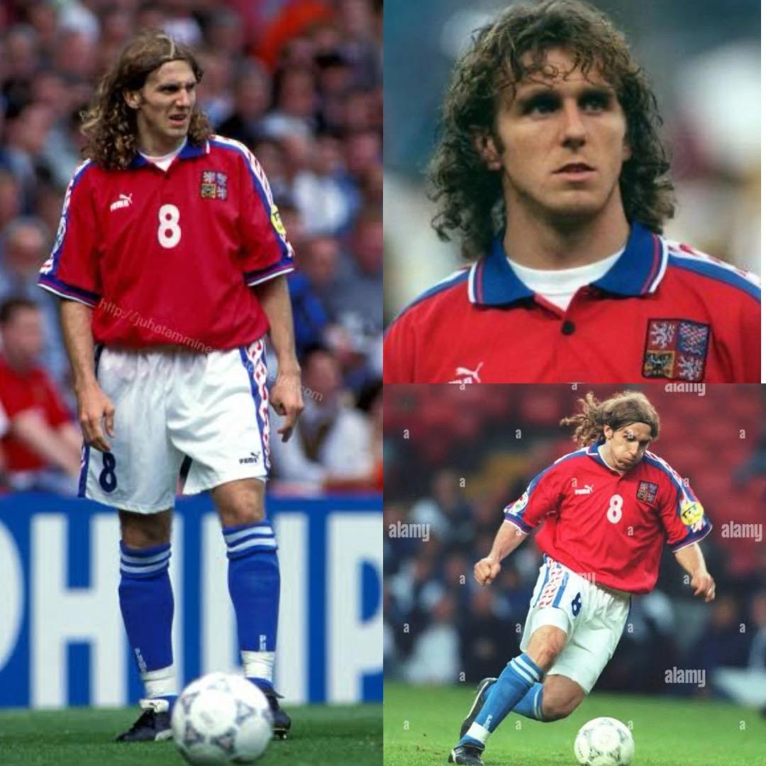 チェコ代表 1996 ホーム ユニフォーム #8 ポボルスキー - メルカリ