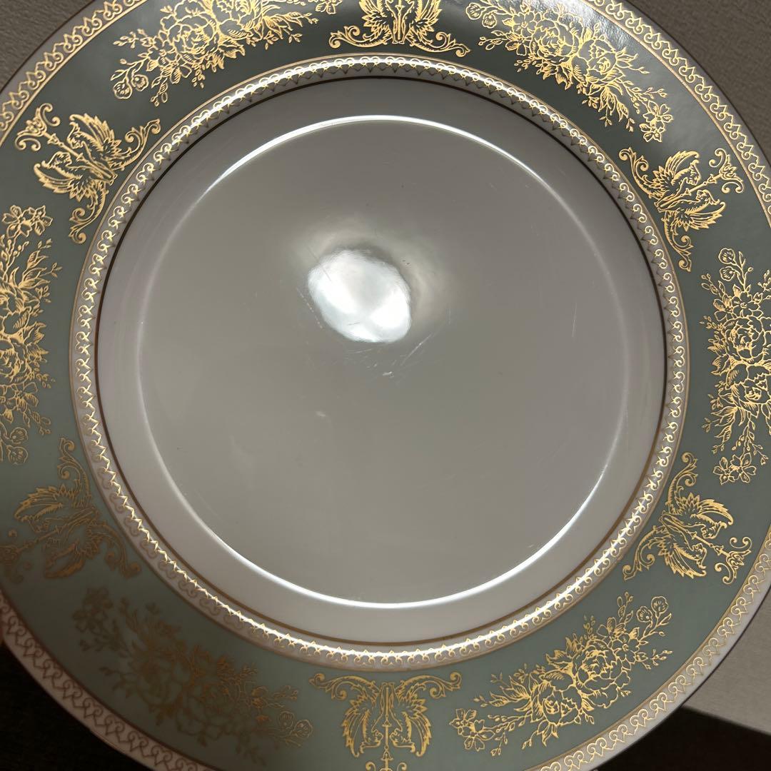 ウェッジウッド　コロンビア　セージグリーン　ディナープレート　27.5cm