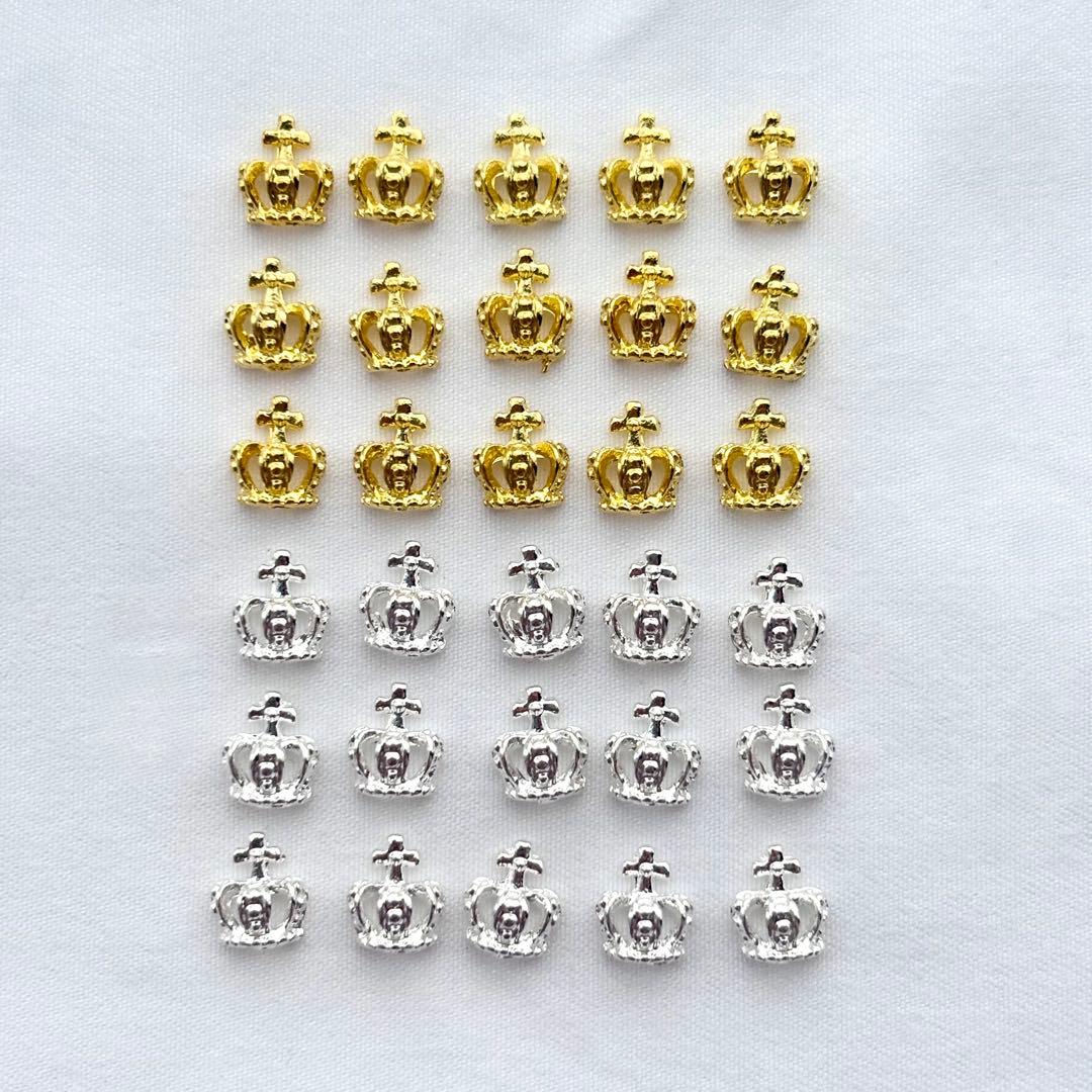 ネイルパーツ 王冠 クラウン まとめ売り - メルカリ