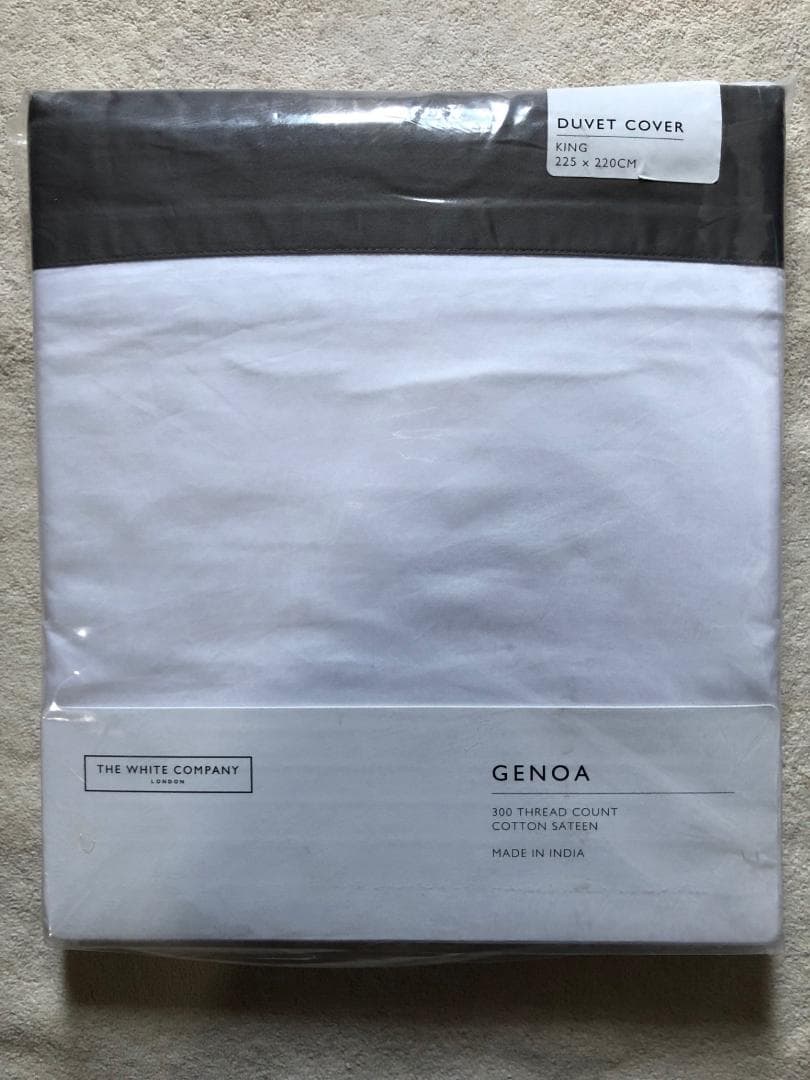【新品未使用】THE WHITE COMPANY 布団カバー キングサイズ 本日最大16%還元 布団カバー キングサイズ 綿100％ 掛け布団カバー