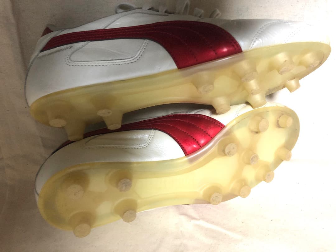 PUMA パラメヒコ ライト 白✕赤色 ◆ 固定式スパイク 25.5cm 日本製