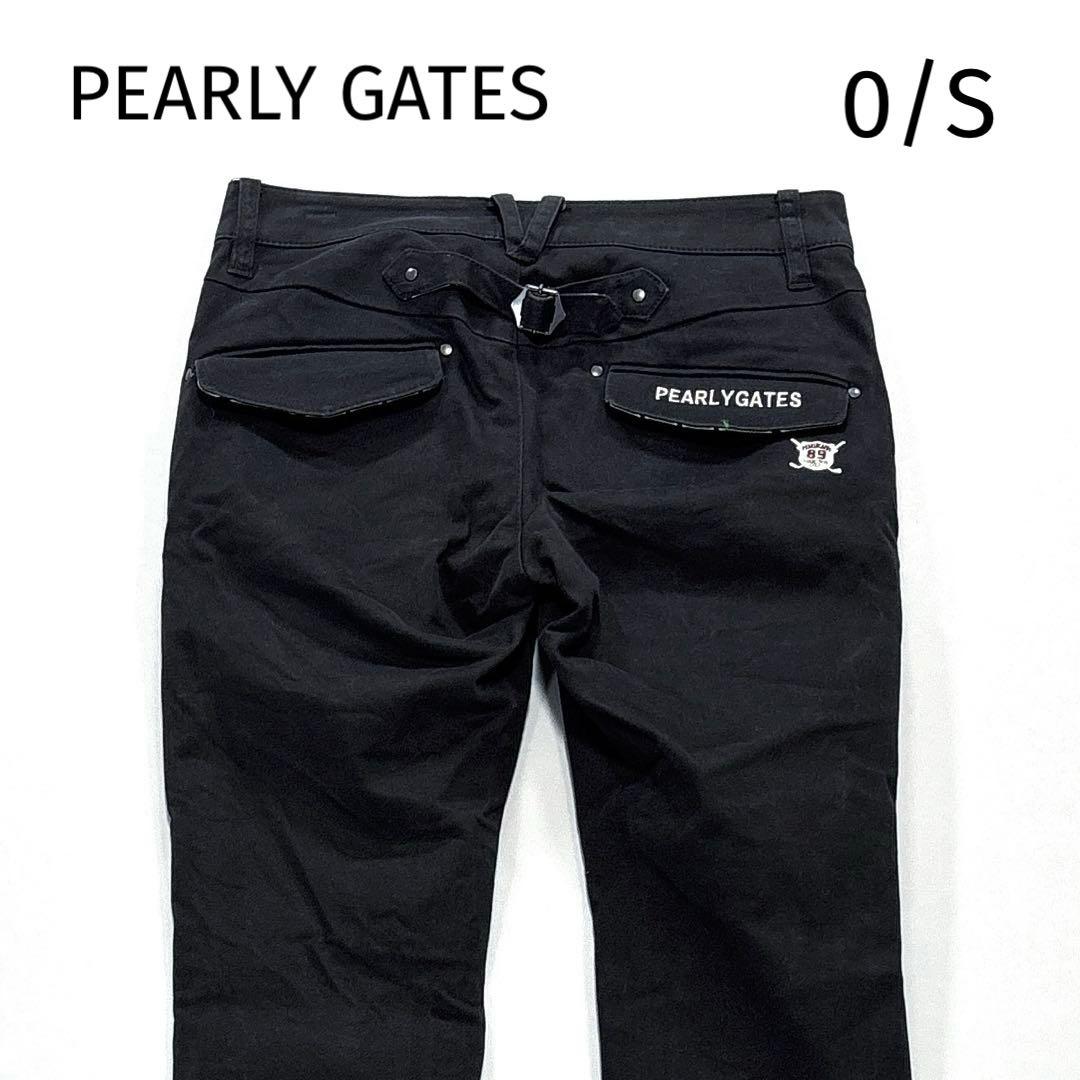 パーリーゲイツ　ロングパンツ　シンチバック　ブラック　0/S オールシーズン PEARLY GATES（パーリーゲイツ） パンツ 「PEARLY GATES」ストレッチ綾
