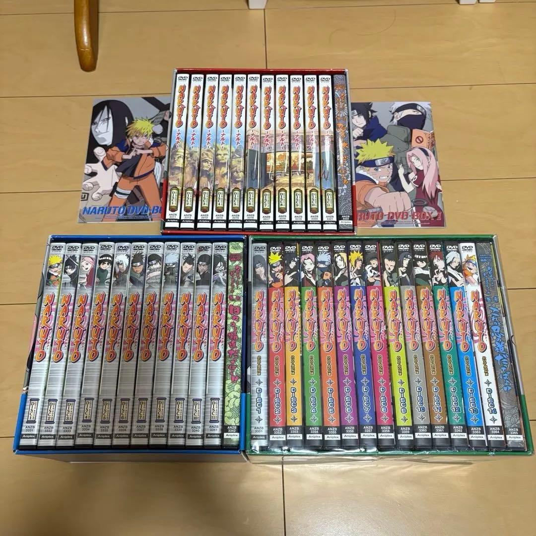 NARUTO DVD BOX完全限定生産版１〜３セット ３は未開封 Viz Media Naruto Uncut: Season 3 Vol. 1 DVD Box Set, Anime Series