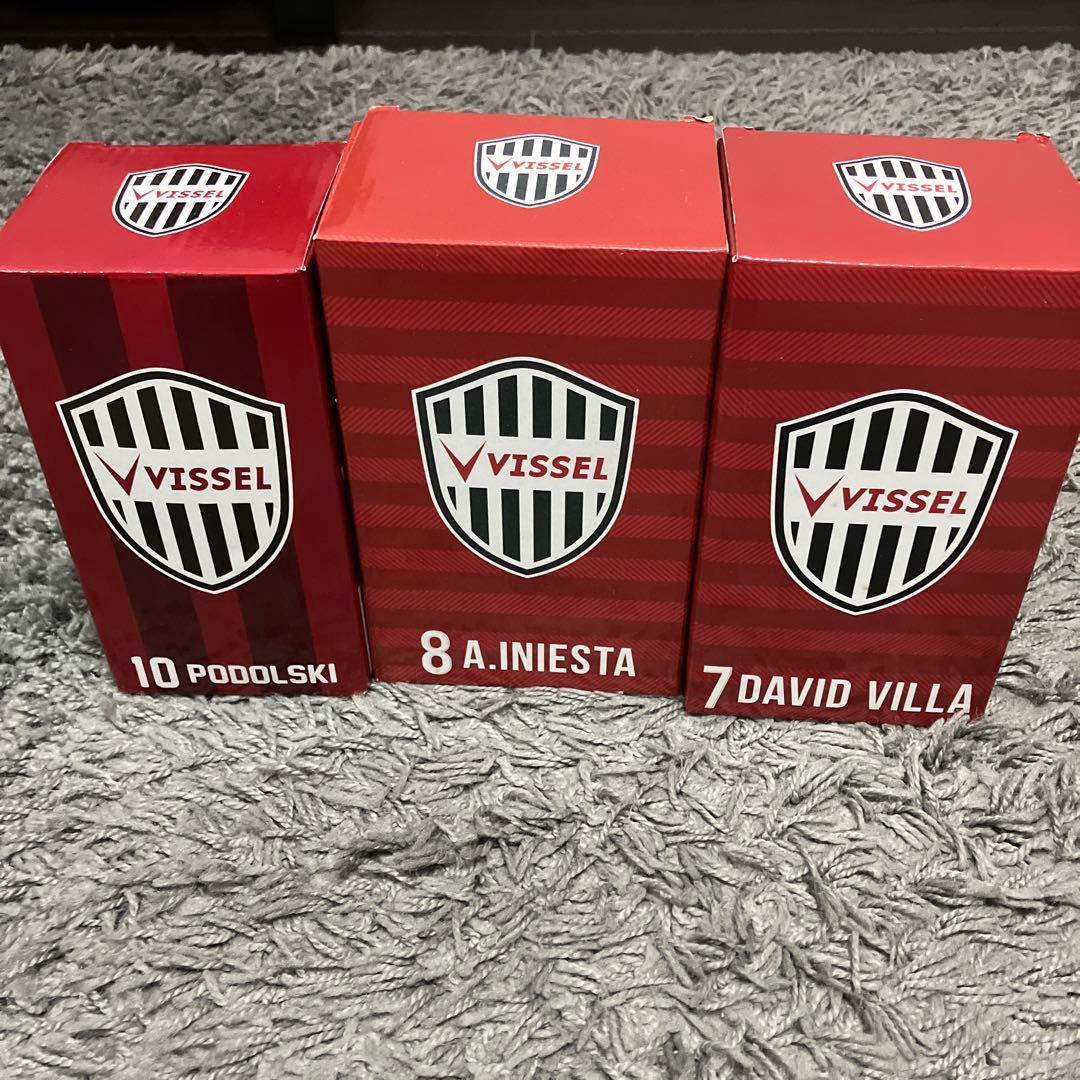 ヴィッセル神戸 ボブルヘッド　イニエスタ ビジャ　ポドルスキ　3個セット ヴィッセル神戸 ボブルヘッド 3点セット(イニエスタ・ポドルスキ・大迫