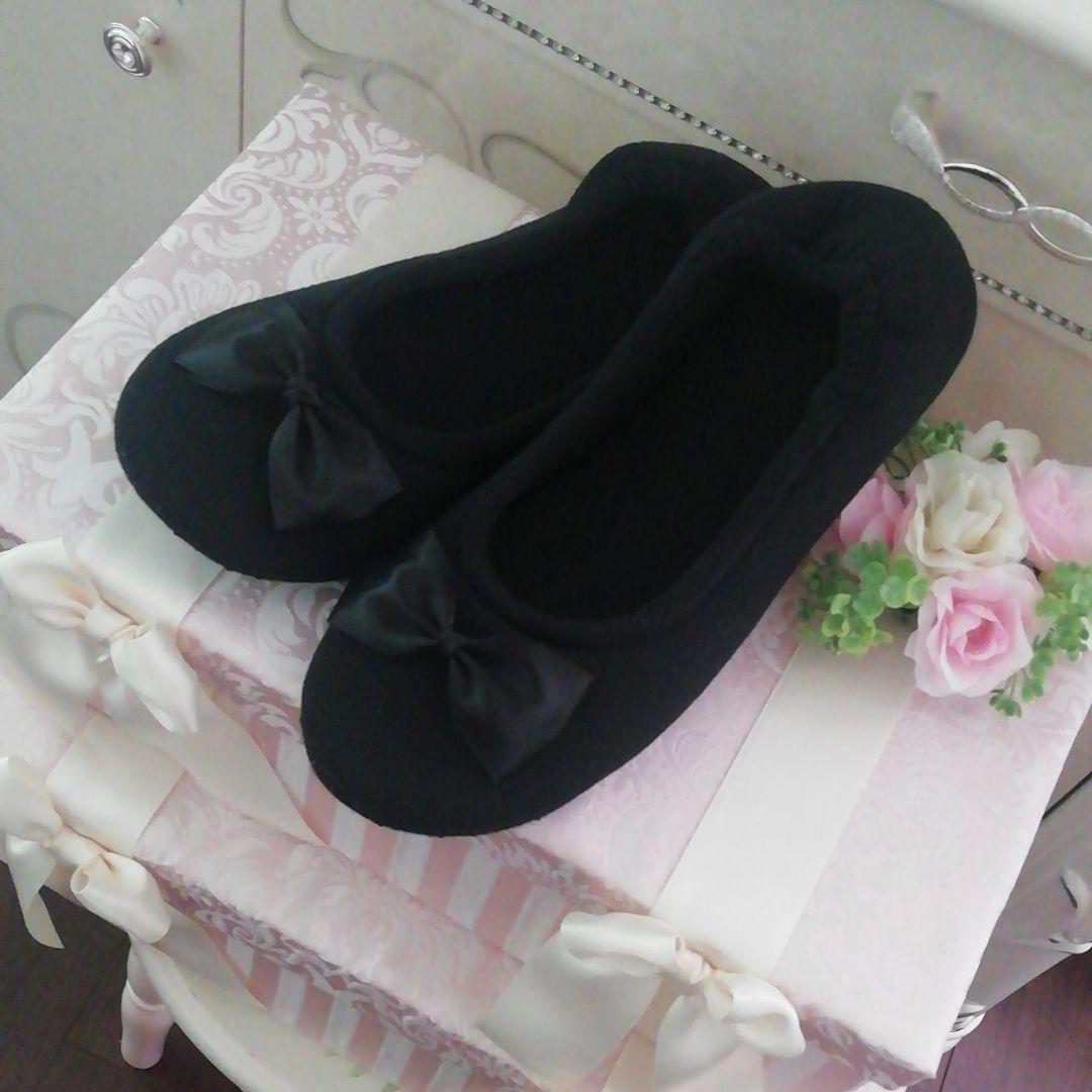 46Ａ✨♥安価＆高品質✨♥携帯スリッパ✨♥艶リボン♥ ニーナス シャンティ3 スリッパ フリーサイズ シャンパンゴールド