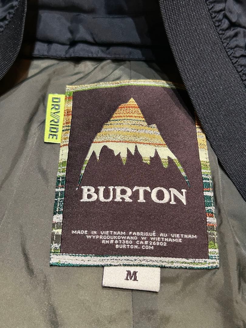 美品 BURTONスノーボードウェアカーゴパンツ メンズ L 蛍光ライム