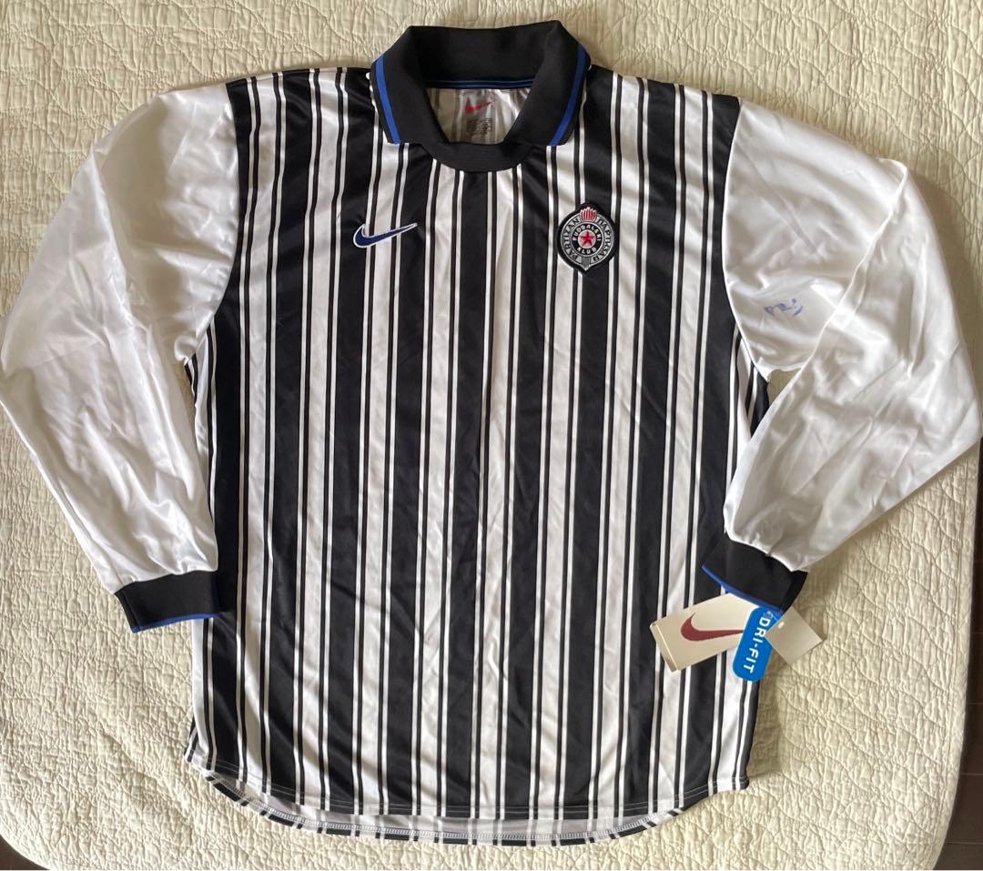 1998-00 パルチザン ベオグラード　ホームユニフォーム XL 正規品 1998-00 Partizan Belgrade *BNWT* L/S away jersey - XL • RB