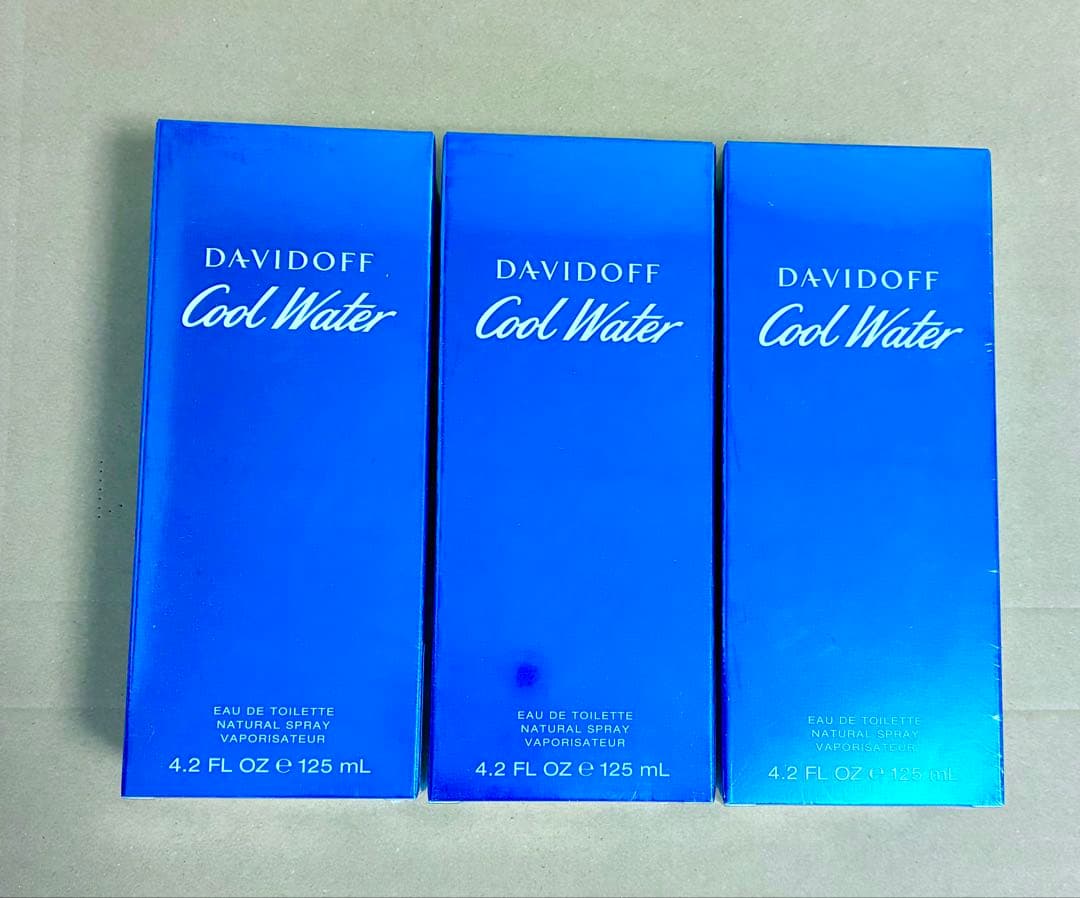 ▽新品▽ ダビドフ クールウォーター EDT 125ml ×3本セット▽送料込