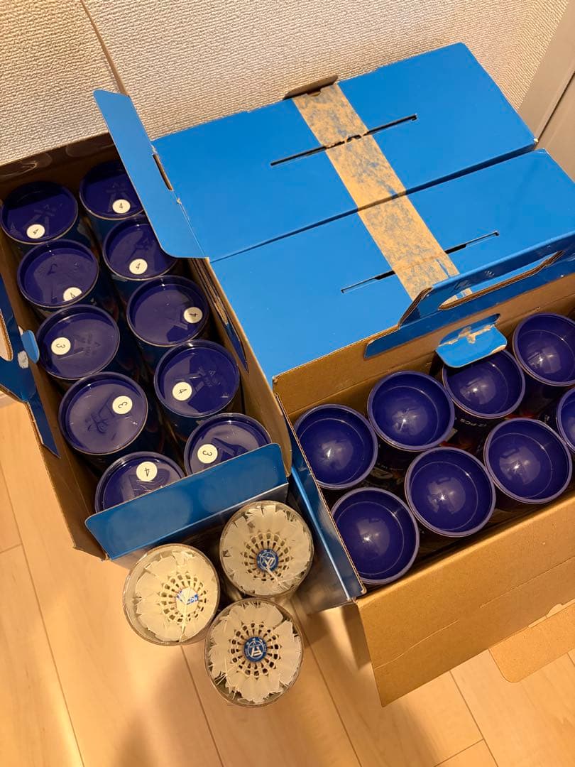 バドミントン 中古シャトル　43本　約520球 SUNFAST PREMIUM プレミア バドミントンシャトル サンファスト【試合球