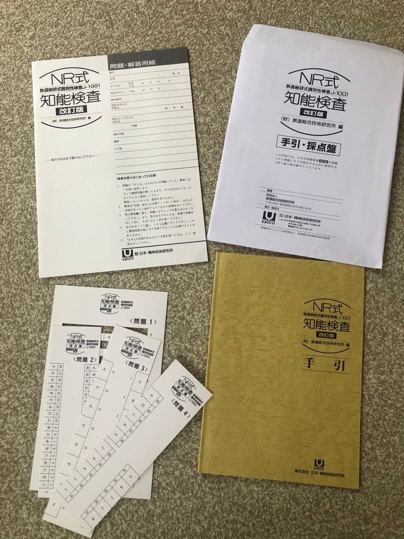 売り切り 内田クレペリン NR式知能検査 YG性格検査 3点セット - メルカリ