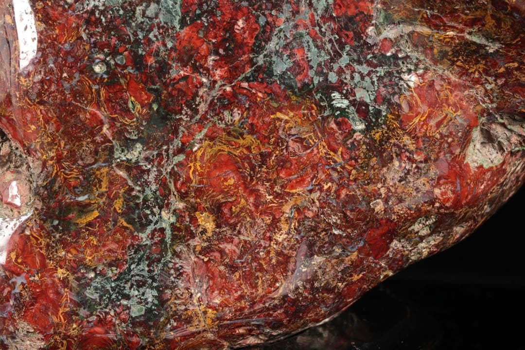 五色石 水石 赤石原石 鑑賞石 天然石 自然石 飾石 美石 台座付 20.6kg